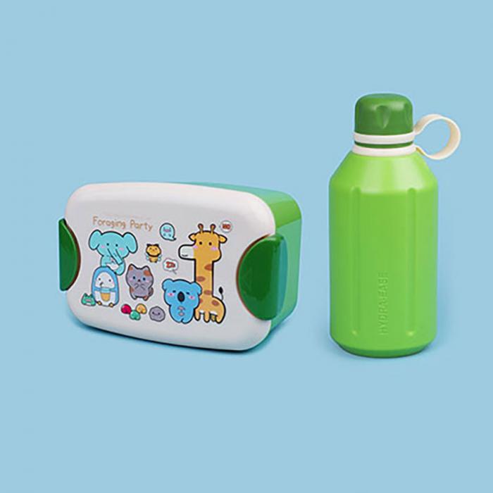 尚趣迷你耳朵飯盒(900ml)+圓形運動水壺(500